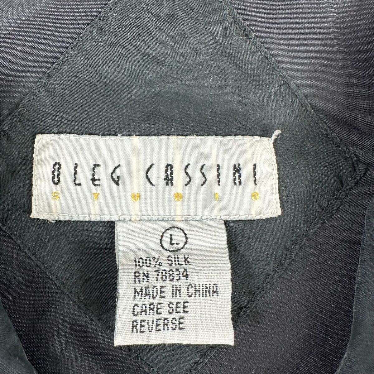 Vtg Oleg Cassini Jacket Large Colorblock Silk Red Black Grey Vtg Oleg Cassini Jacket Large Colorblock Silk Red Black Grey