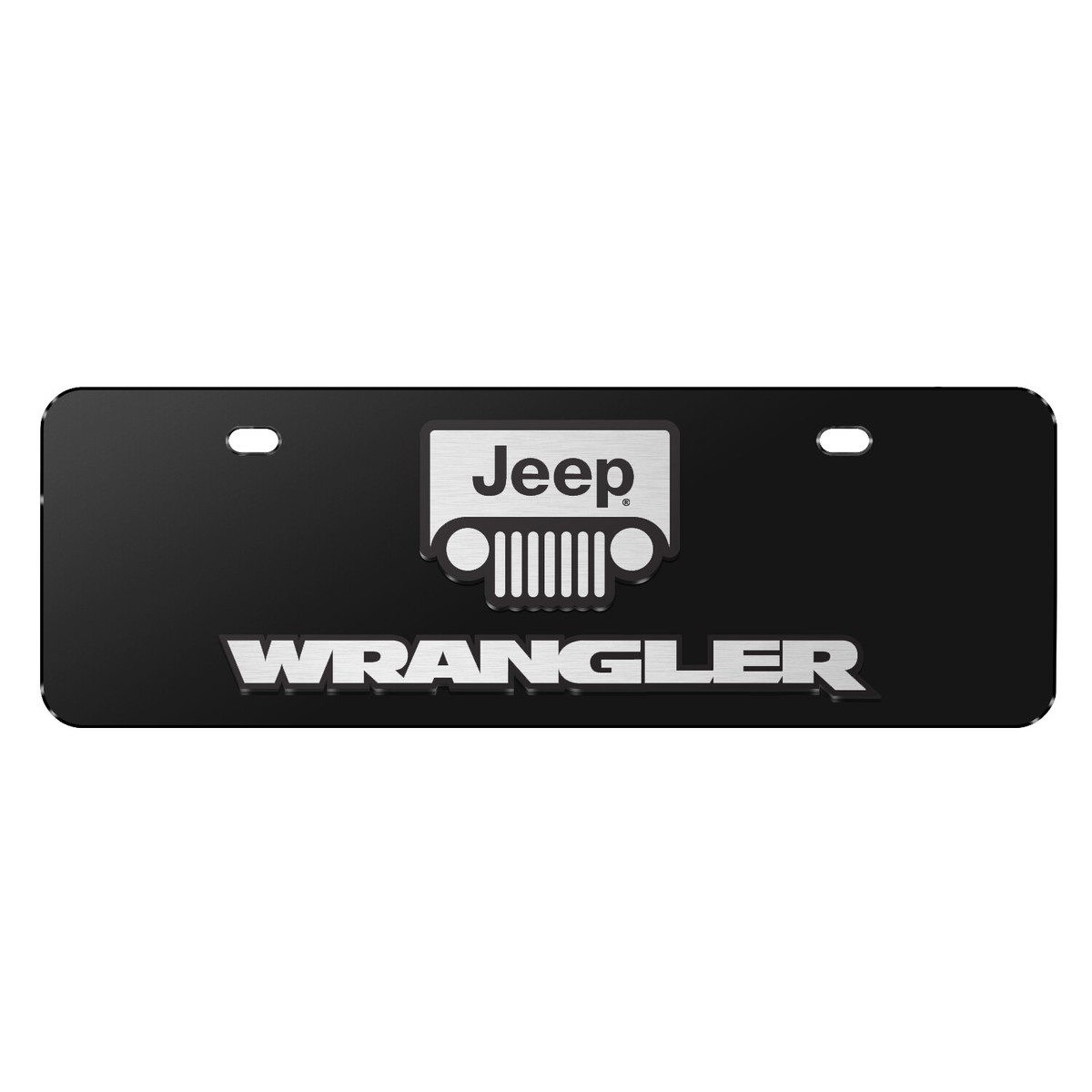 Jeep Wrangler 3D Logo on Black 12