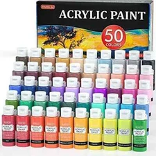Shuttle Art Acrylic Paint ⭐50 Colors⭐ Acrylic Paint Set  2oz/60ml Bottles