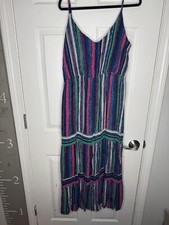 CBRAND BOUTIQUE Striped Maxi Dress Size XXL Beachy Vacation Summer