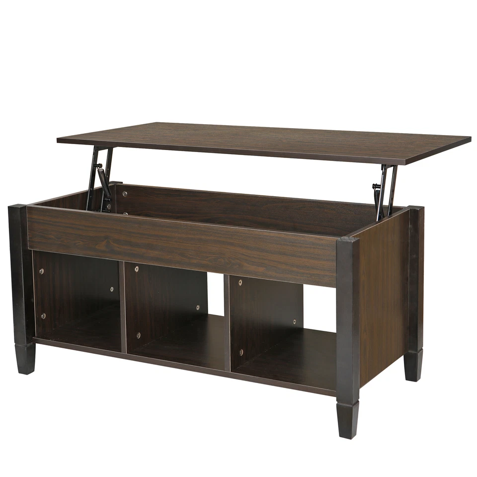 Lift Top Coffee Table Hide Toys Books Dinning Table for Living Room High Quality - Image 2 of 4