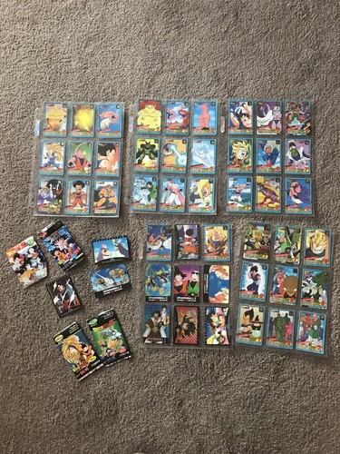 lot of dragon ball z trading cards