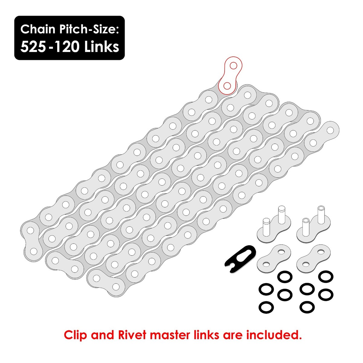 O-Ring Drive Chain & Sprockets Kit for Kawasaki ZX600 ZZR600 2005
