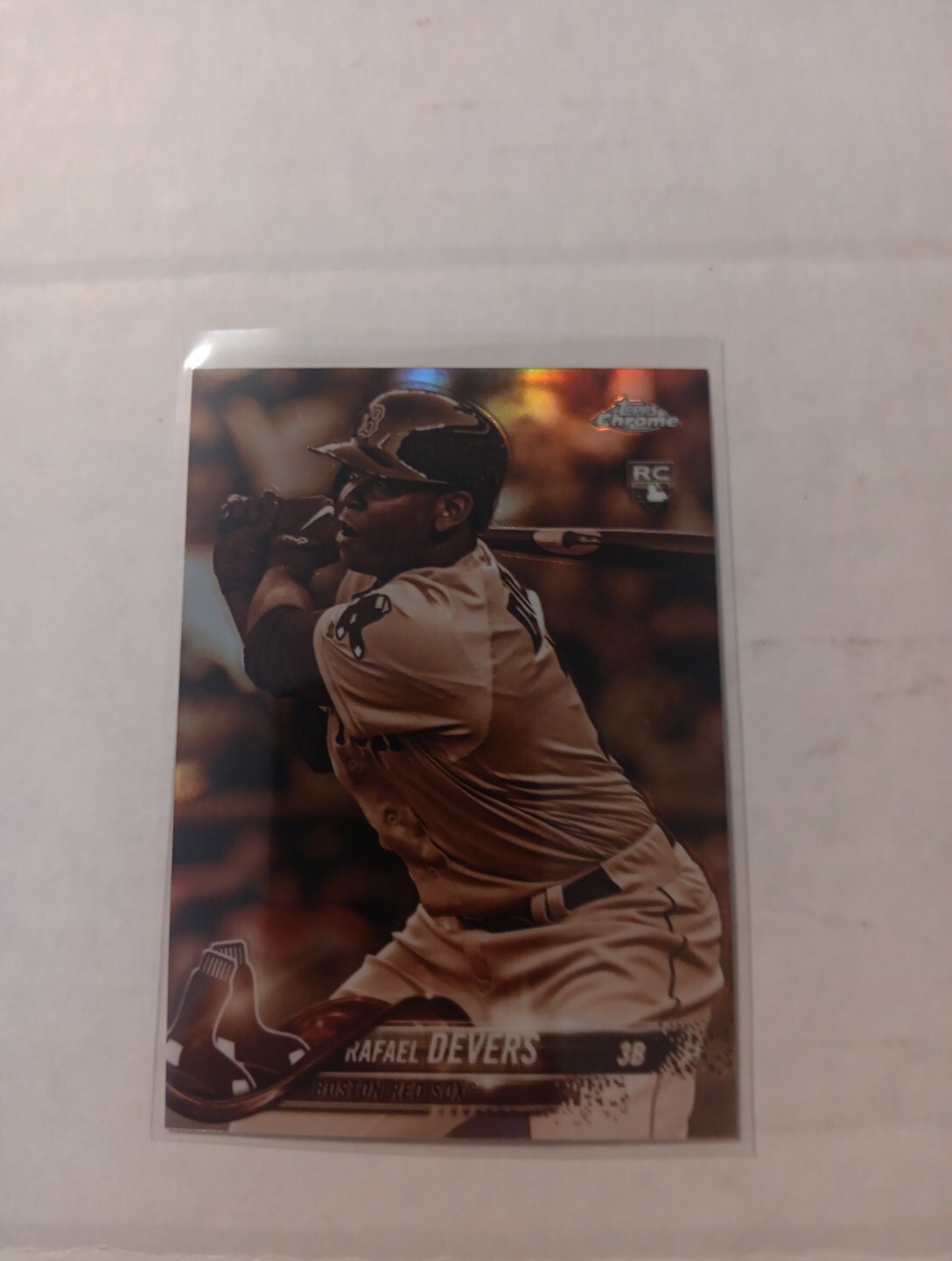 2018 Topps Chrome  Sepia Refractor #25 Rafael Devers RC