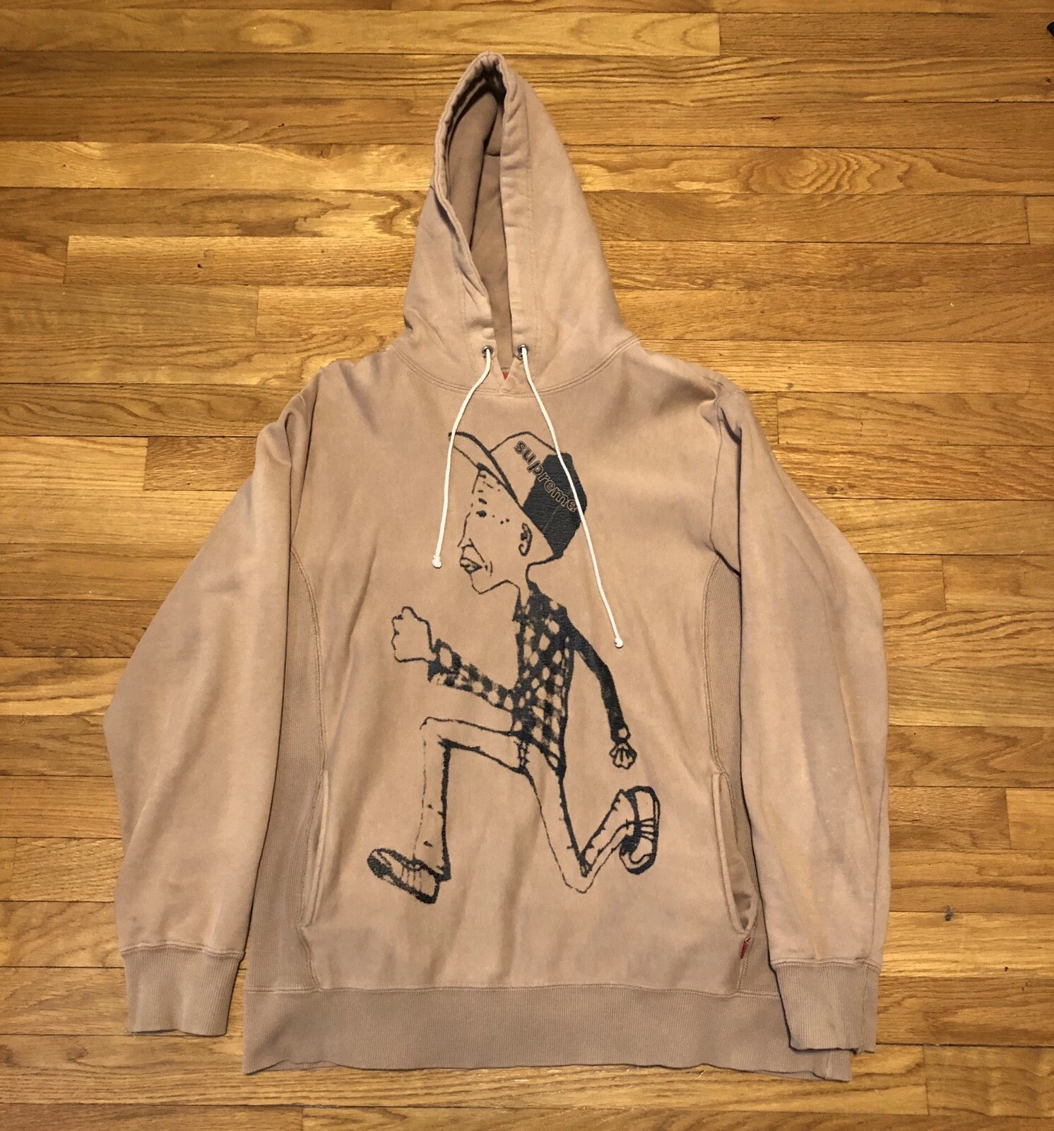 Sweat à capuche vintage années 90 SUPER RARE Supreme New York Terry Richardson boîte logo