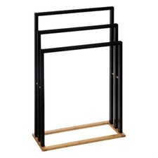 Porta asciugamani da terra in legno e ferro | Rohome