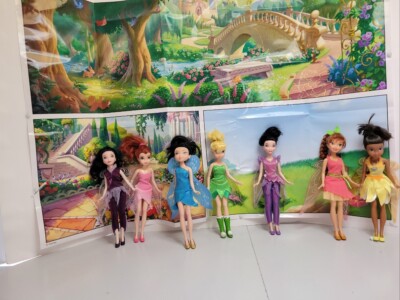 Jakks Pacific   disney fries rescue Tinkerbell  series  7pcs (without  back...