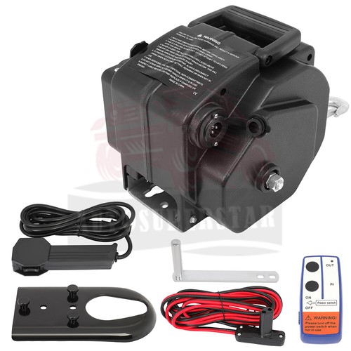 3500LBS 12V Electric Trailer Winch Steel Cable 33ft Boat Winch eBay