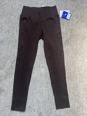 Women's Seamless Cable Knit 7/8 Leggings - JoyLab Dark Brown S Small  New NWT