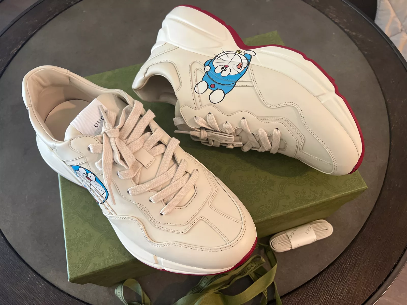 Gucci Doraemon Collaboration   Baskets Rhyton Homme