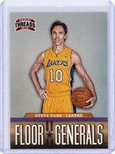 2012-13 PANINI THREADS STEVE NASH FLOOR GENERALS #5 LOS ANGELES LAKERS HOF MINT