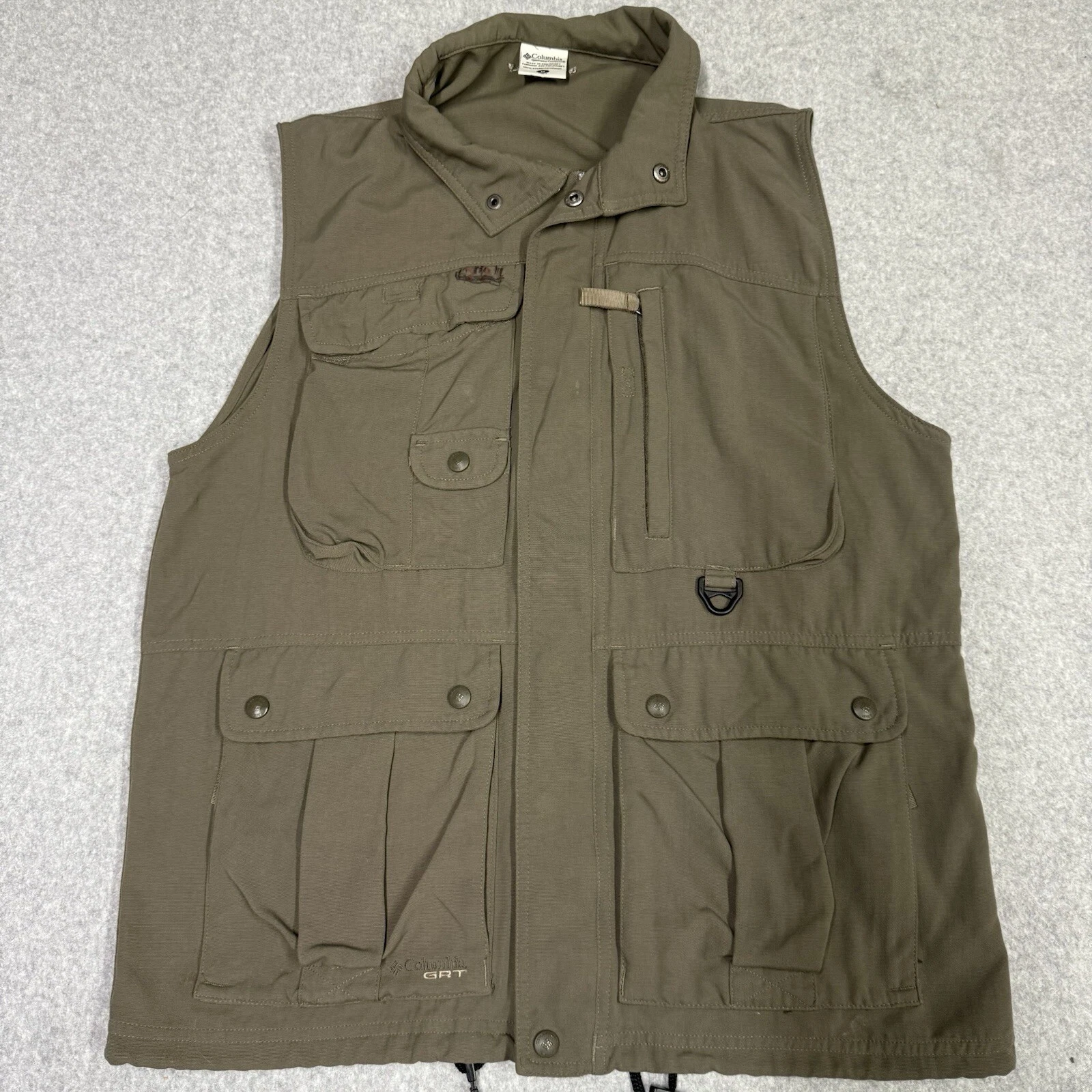 Columbia GRT Vest Fishing Men’s Medium Omni Dry Jean Sol Partre