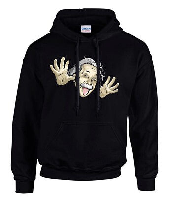 EINSTEIN ALBERT Schwarze Hoodies Kapuzenpullover -3102-SW