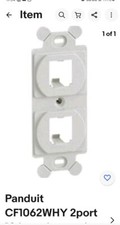 PANDUIT CF1062IWY (pudełko 10) 106 Rama modułu, Mini Com, 2 porty, Off Wht