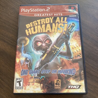 Destroy All Humans PS2 Playstation 2 Video Games Complete W/ Manual