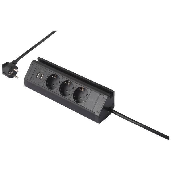 Sygonix SY-5083156   Presa di corrente Nero Schuko 1 pz.