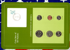 Coin Sets of All Nations United States w/card All 1991 but $1 1979 1 cent 1989