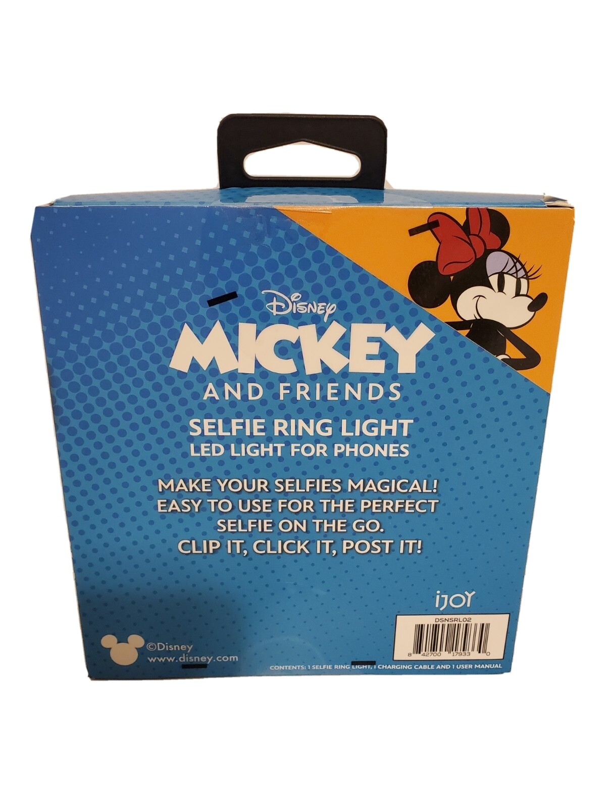 selfie ring light mickey phone ring