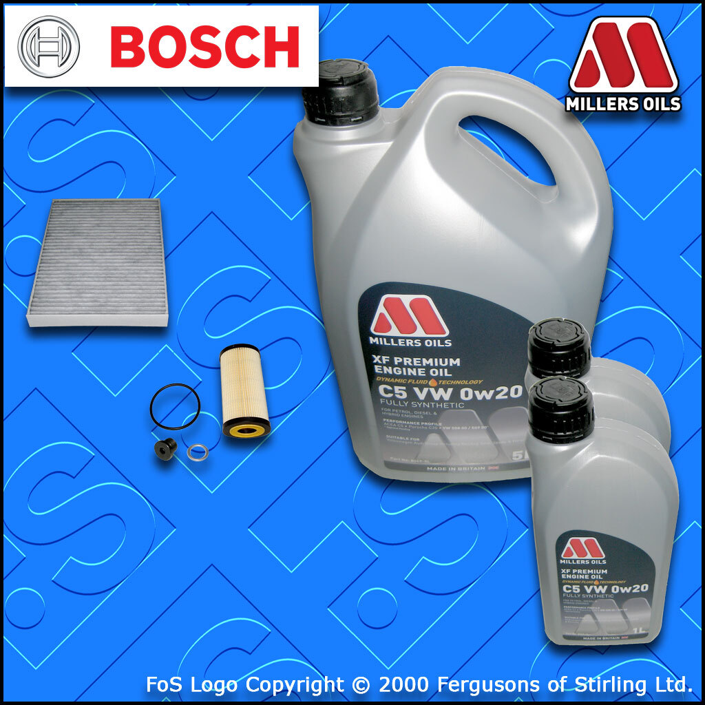 SERVICE KIT for AUDI A4 8W B9 3.0 TDI CSWB OIL CABIN FILTER 0w20 OIL 2016-2018