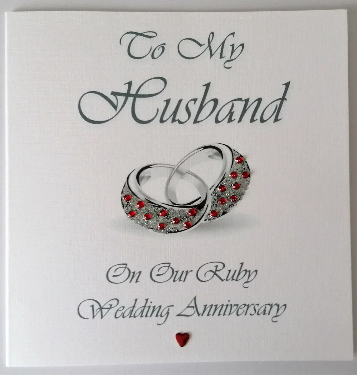 40th wedding anniversary card for best sale my husband