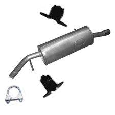 Endschalldämpfer Auspuff +Anbausatz für Peugeot 207 CC 1.4/1.6 auch LPG Schräghe