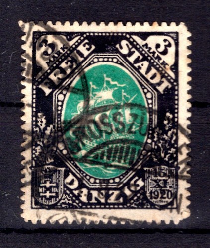Gdansk stamp large igniter 60 used Michel 60 (T4857)