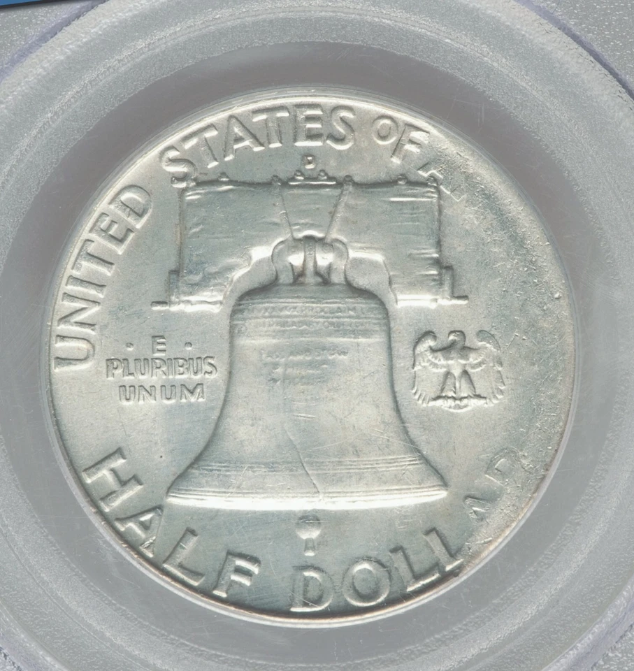 1962-D PCGS MS63 Thin Planchet Franklin Half Dollar RARE ✅ Possible Pattern 50C - Image 3 of 4