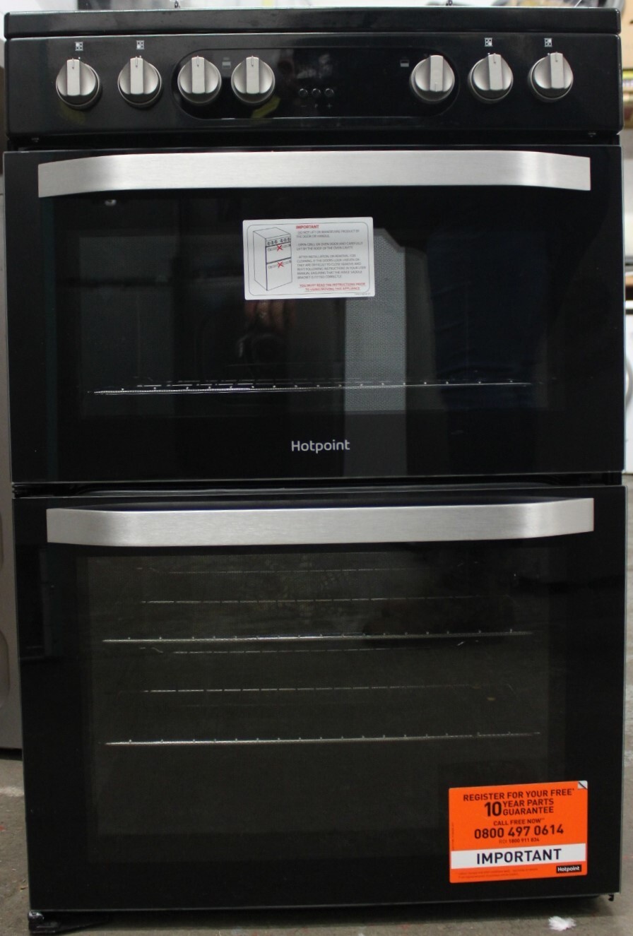 Hotpoint HDM67G9C2CB/UK 60cm Dual Fuel Gas Double Cooker Black 5054645594627 eBay