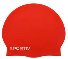 XPORTIV Swim Cap Adult Unisex Competition Silicone - Red