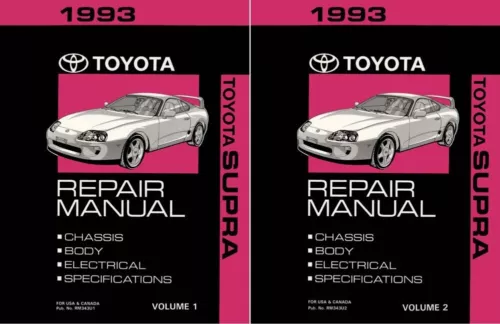 1993 Toyota Supra Shop Service Repair Manual