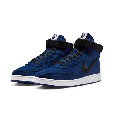 靴 Stussy Nike Vandal High Deep  Blue Nike Vandal High Stussy Deep Royal Blue Men's - DX5425-400 - US