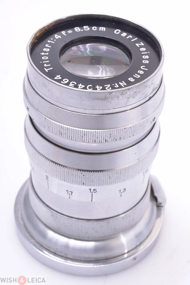 ✅ CONTAX II, III ZEISS TRIOTAR 8.5CM, 85MM 4.0 RANGEFINDER CAMERA W/ CAPS - Image 3 of 4