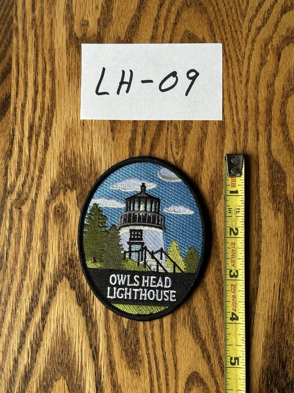 Patch Embroidered Lighthouse Owls Head Lighthouse Maine