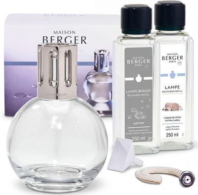 Maison Berger - Lampe Berger Essentielle Ronde Set - 1 Lampe + 1 Air Pur Refill