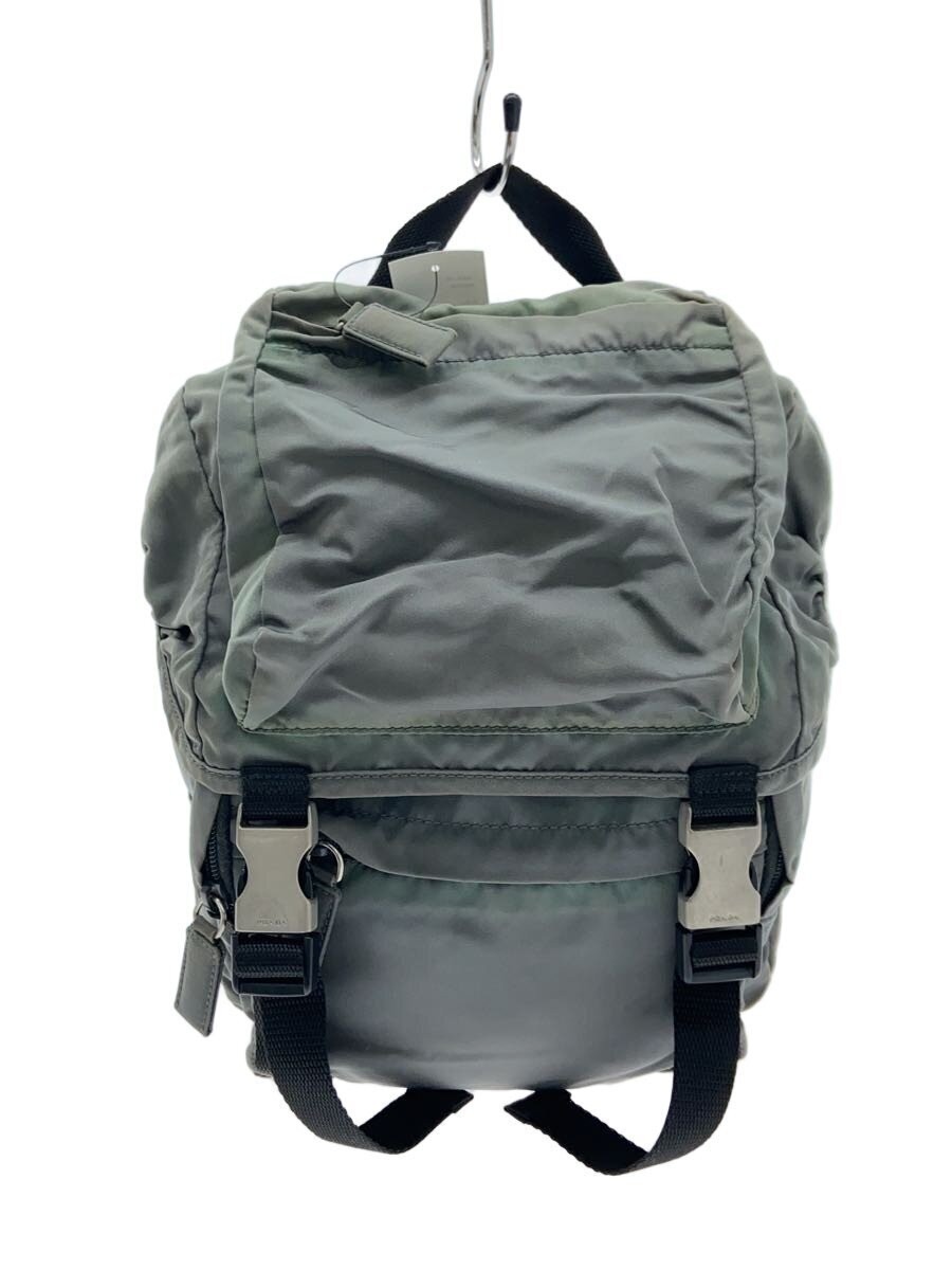 PRADA Backpack Nylon KHK Solid - image 1
