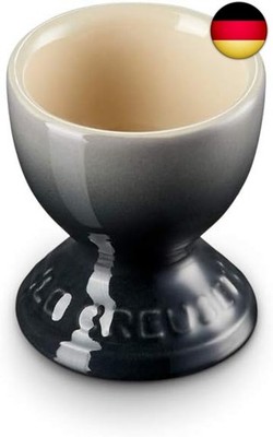 Le Creuset Steinzeug Eierbecher mit Stand-Fuß, 9 g, 5.3 x 5.3 x 5.9 cm, Flint