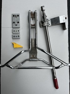 STRYKER 6377 Floor mount Cot fastner. Antlers and Rail assembly. USED