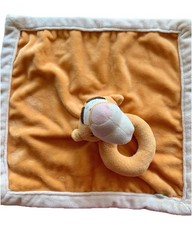 Disney Baby TIGGER Lovey Blanket Winnie Pooh Baby RING RATTLE Plush Doll Toy  