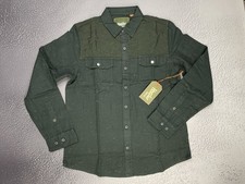 Howler Bros Men  s Quintana Quilted Flannel Gravel Fleck / Antique Black Medium