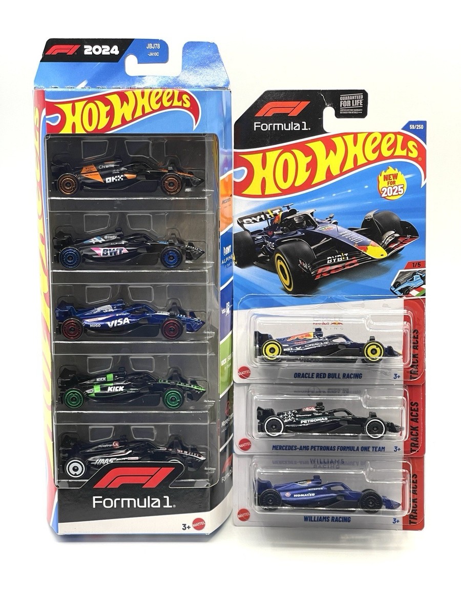 ホットウィール F1 5台セット 楽天市場】ホットウィール 1/64 フォーミュラ1 F1レーシング 5台