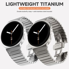 Stainless Steel Band For Galaxy Watch 8 40mm 44mm/8 Classic 46mm Titanium Strap
