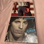 Vintage Bruce Springsteen Born In The USA The River Vinyl Record Album Lot Of 2