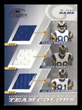 2001 Donruss Classics Az-Zahir Hakim/Isaac Bruce /Torry Holt Team Colors TV2197
