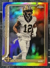 2025 Topps Chrome Refractor Chris Olave Saints