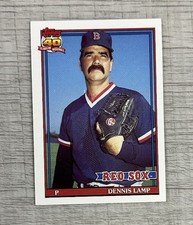 1991 Topps #14 Dennis Lamp Boston Red Sox MLB Baseball Card