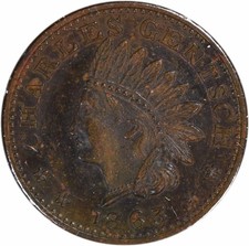1863 Civil War Token Store Card New York NY-630-AC UNC Uncertified #741 on The Hot Collector