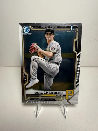 2021 Bowman Draft Chrome BUBBA CHANDLER 1ST PROSPECT #BDC-41 BASE CHROME PIRATES