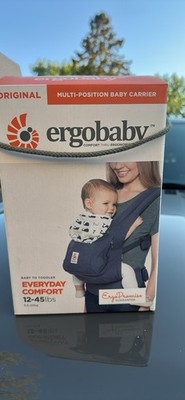 Ergobaby Original Ergonomic Multi-position Steel Plaid Baby Carrier Ship