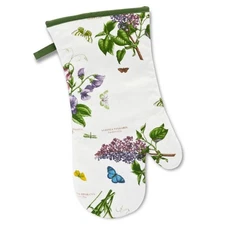 Pimpernel Botanic Garden Collection Oven Glove, Machine Washable,14.5" x 8"