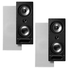 Polk Audio 265-RT 3 Way Vanishing In Wall Speakers - Pair (White)